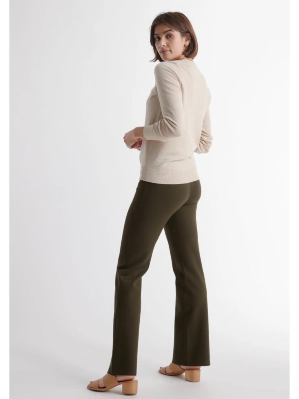 Quince Ultra-Stretch Ponte Bootcut Pants 30" - Picture 3 of 10